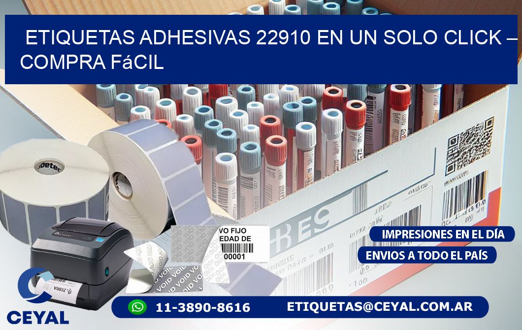 Etiquetas Adhesivas 22910 en un Solo Click – Compra Fácil