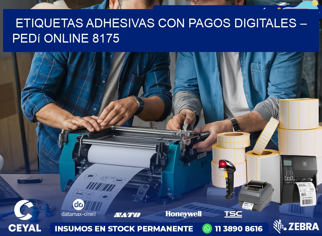 Etiquetas Adhesivas con Pagos Digitales – Pedí Online 8175