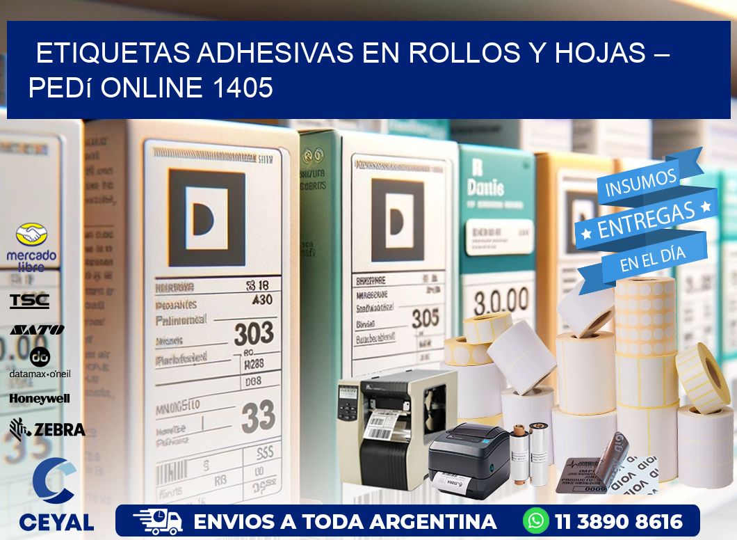 Etiquetas Adhesivas en Rollos y Hojas – Pedí Online 1405