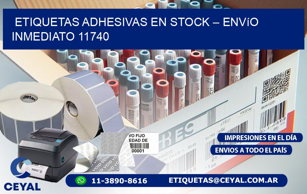 Etiquetas Adhesivas en Stock – Envío Inmediato 11740