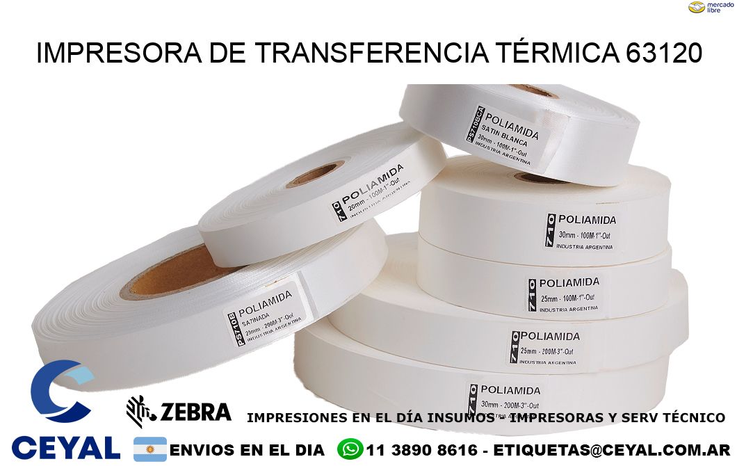 IMPRESORA DE TRANSFERENCIA TÉRMICA 63120