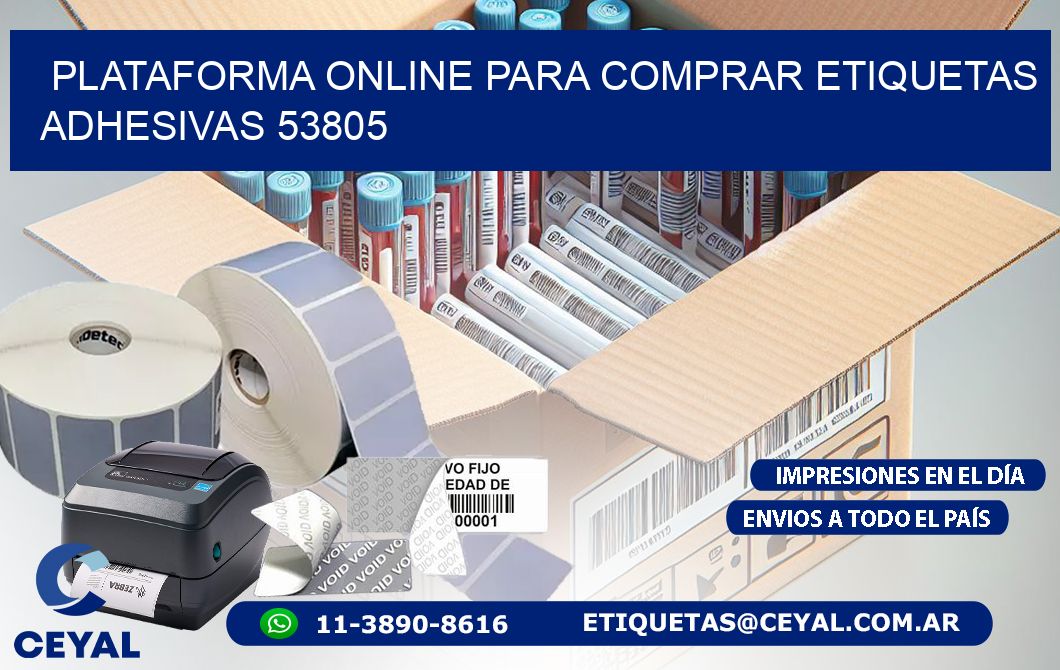 Plataforma Online para Comprar Etiquetas Adhesivas 53805