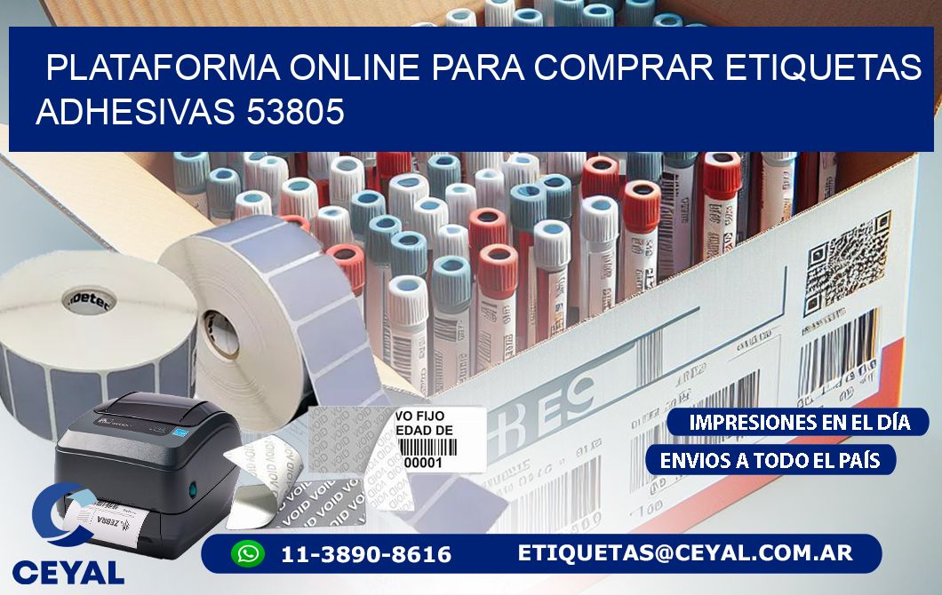 Plataforma Online para Comprar Etiquetas Adhesivas 53805