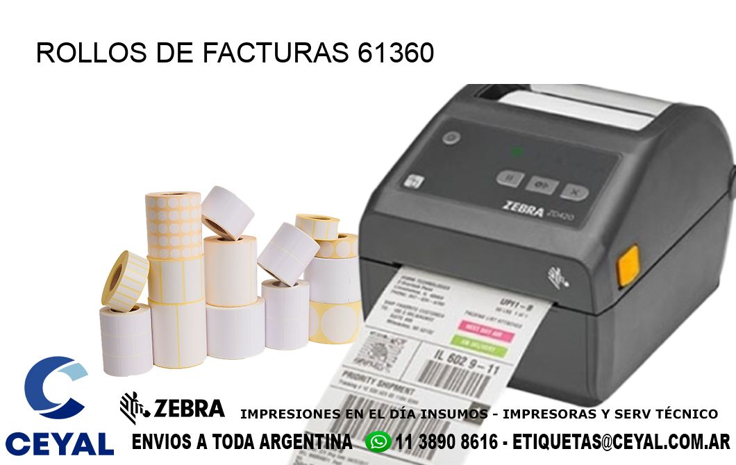 ROLLOS DE FACTURAS 61360