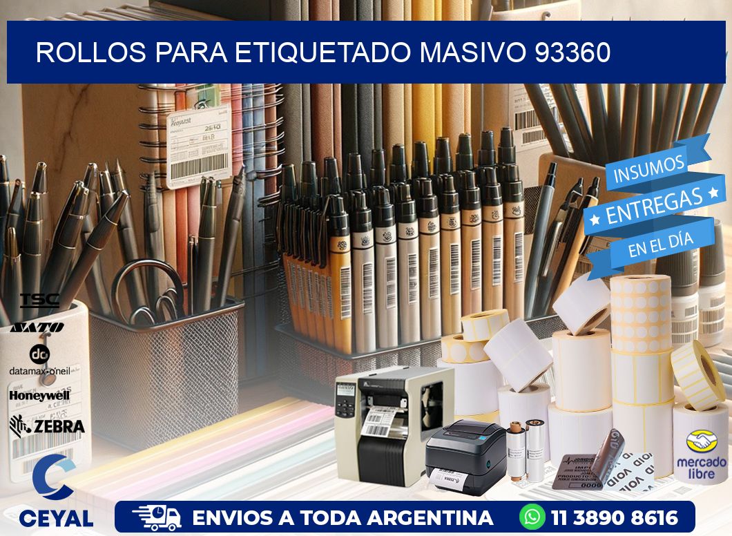 ROLLOS PARA ETIQUETADO MASIVO 93360