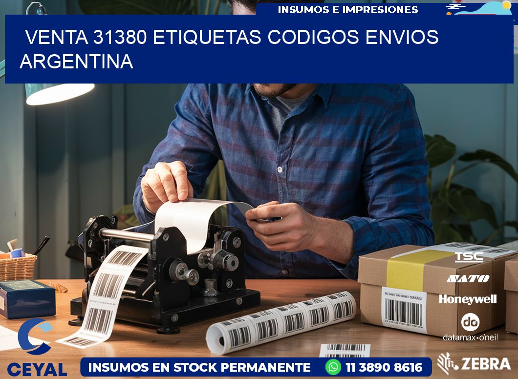 VENTA 31380 ETIQUETAS CODIGOS ENVIOS ARGENTINA