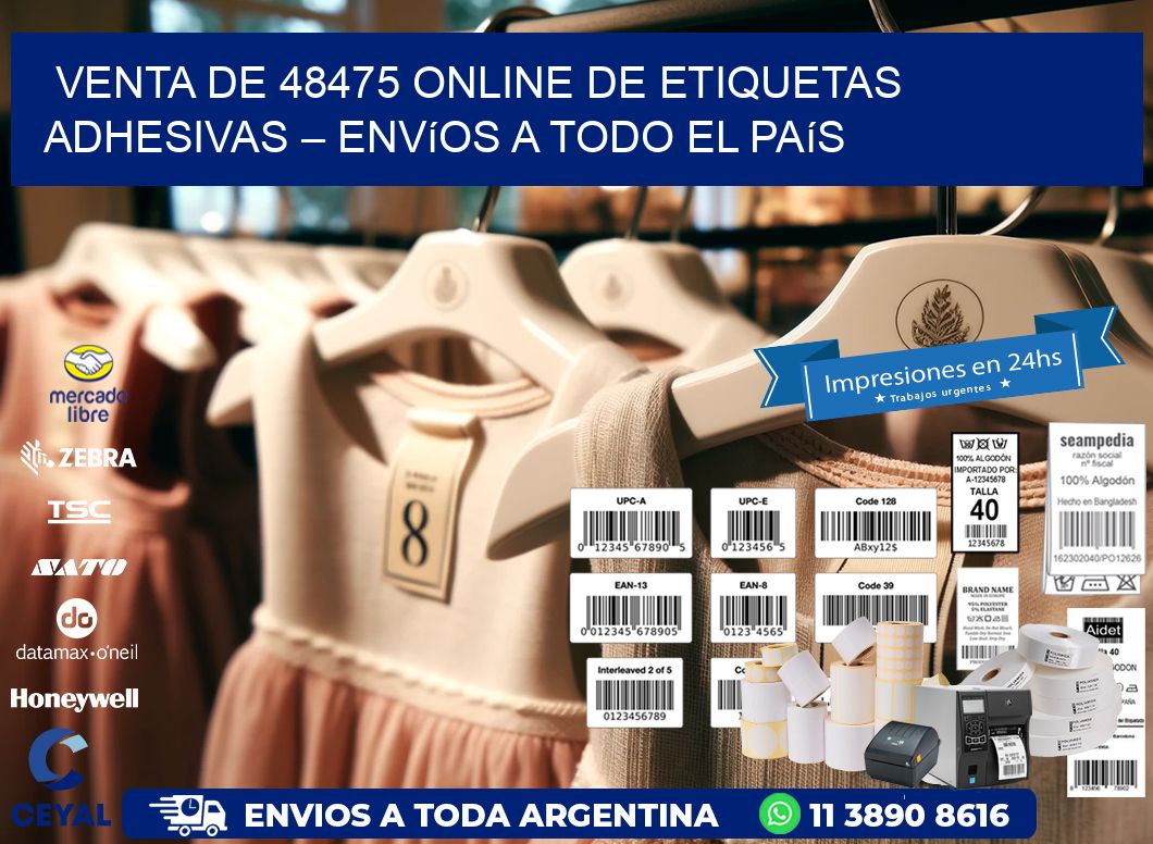 Venta de 48475 Online de Etiquetas Adhesivas – Envíos a Todo el País