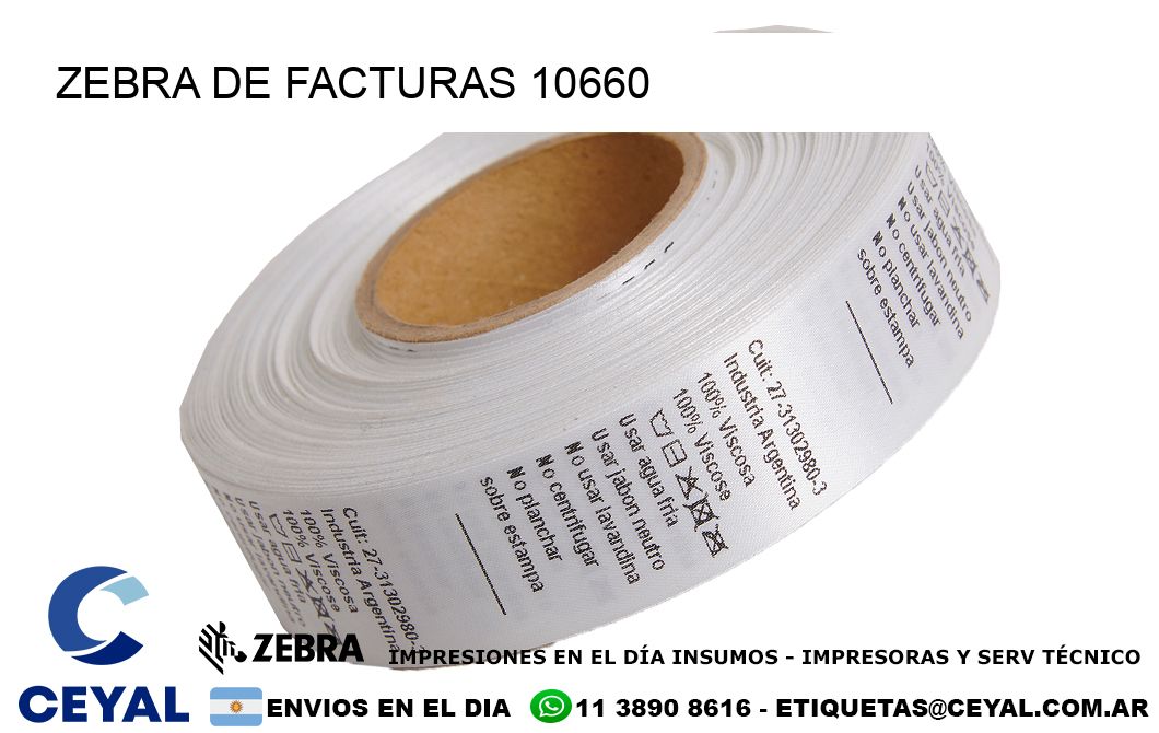 ZEBRA DE FACTURAS 10660