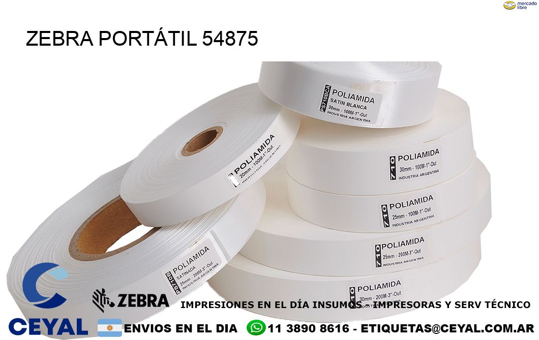 ZEBRA PORTÁTIL 54875