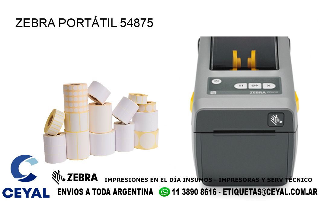 ZEBRA PORTÁTIL 54875
