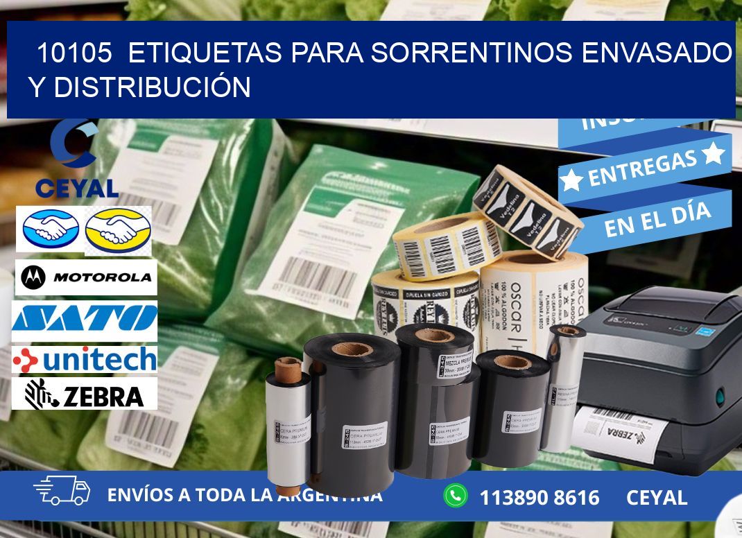 10105  ETIQUETAS PARA SORRENTINOS ENVASADO Y DISTRIBUCIÓN