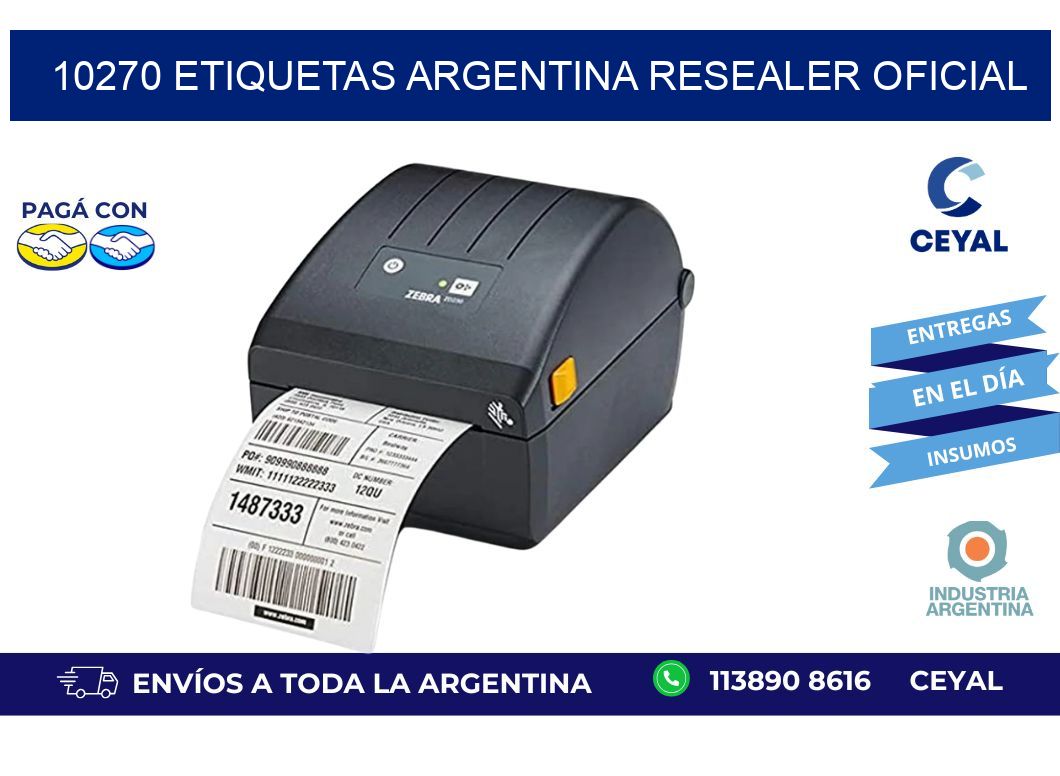 10270 etiquetas argentina RESEALER OFICIAL