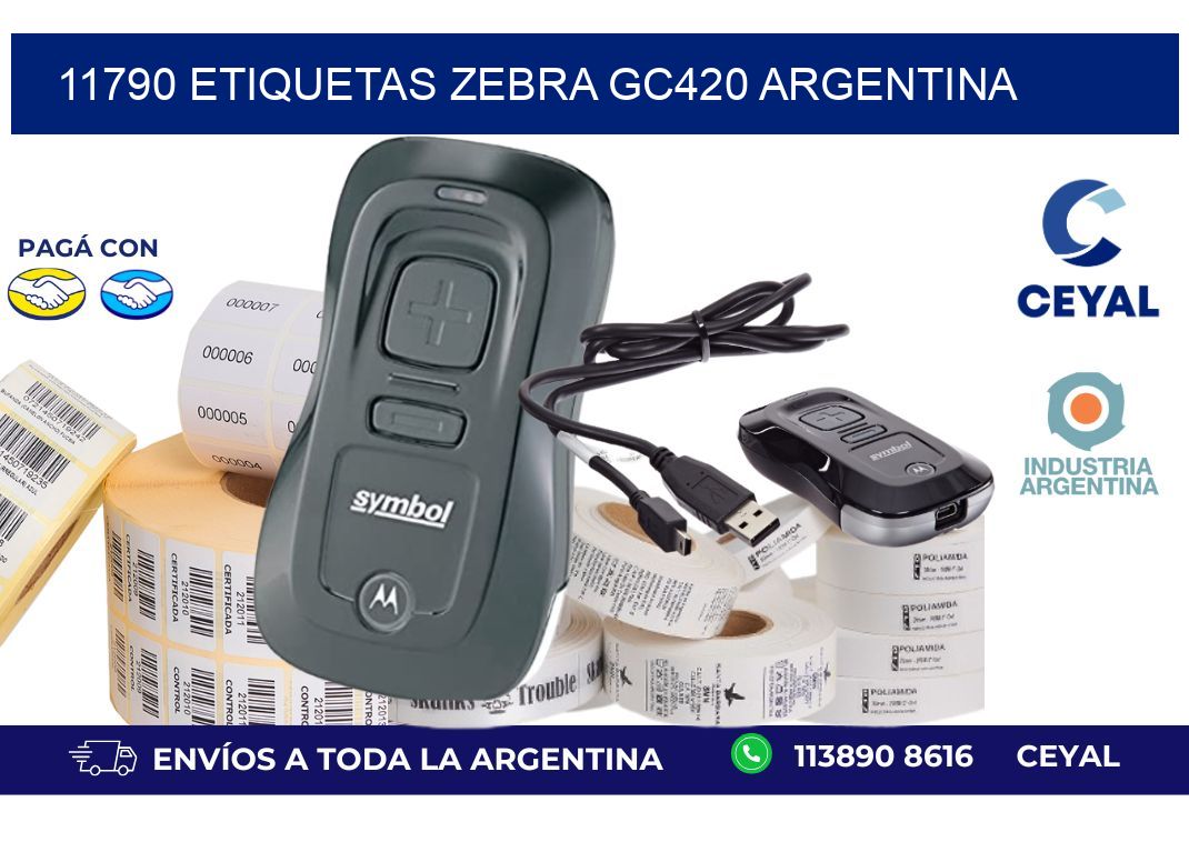 11790 etiquetas zebra gc420 argentina