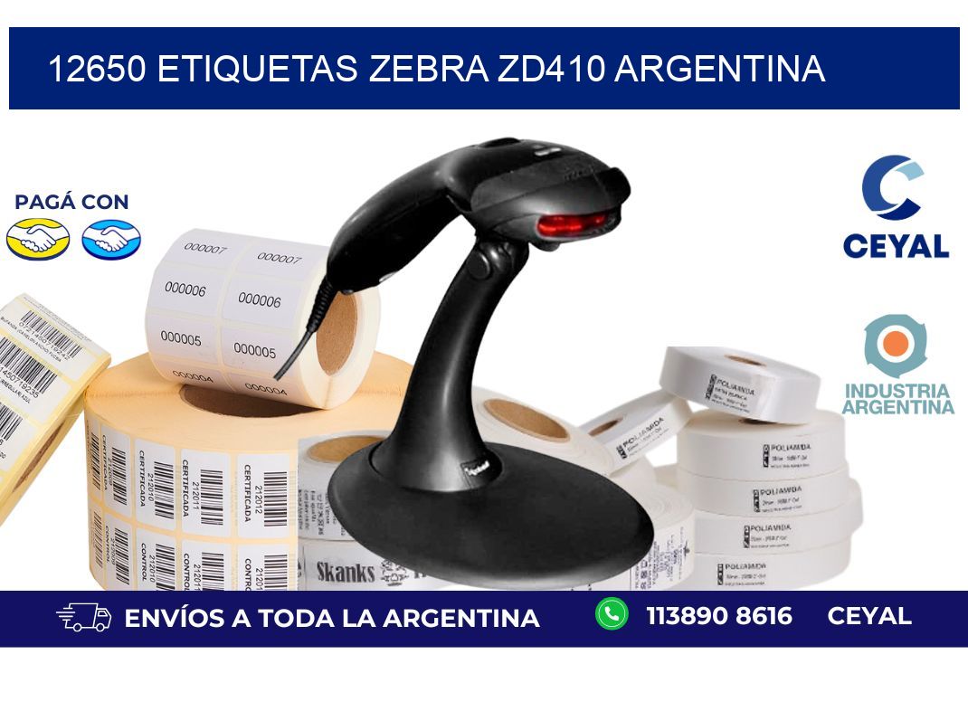 12650 etiquetas zebra zd410 argentina