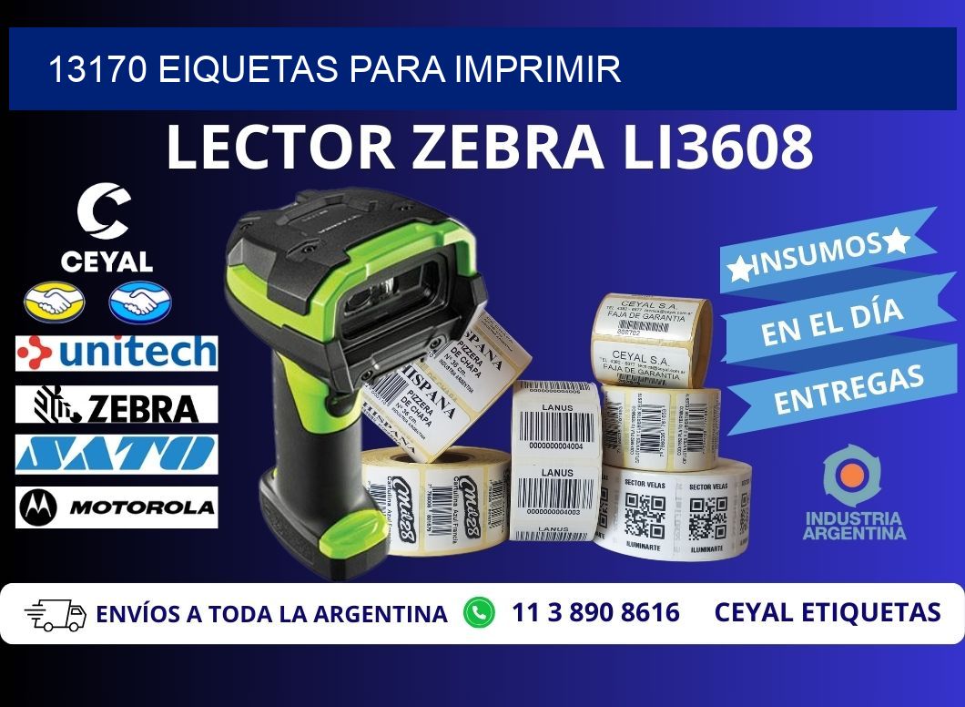 13170 EIQUETAS PARA IMPRIMIR