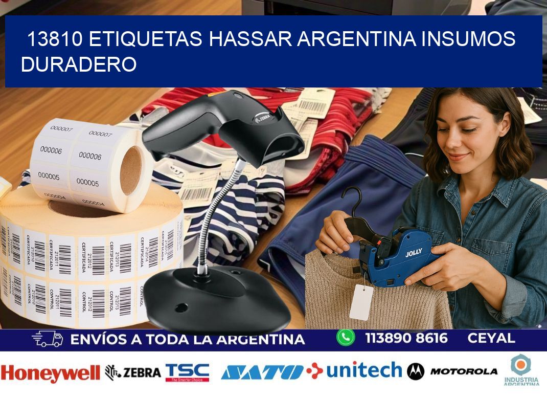 13810 etiquetas hassar argentina INSUMOS DURADERO