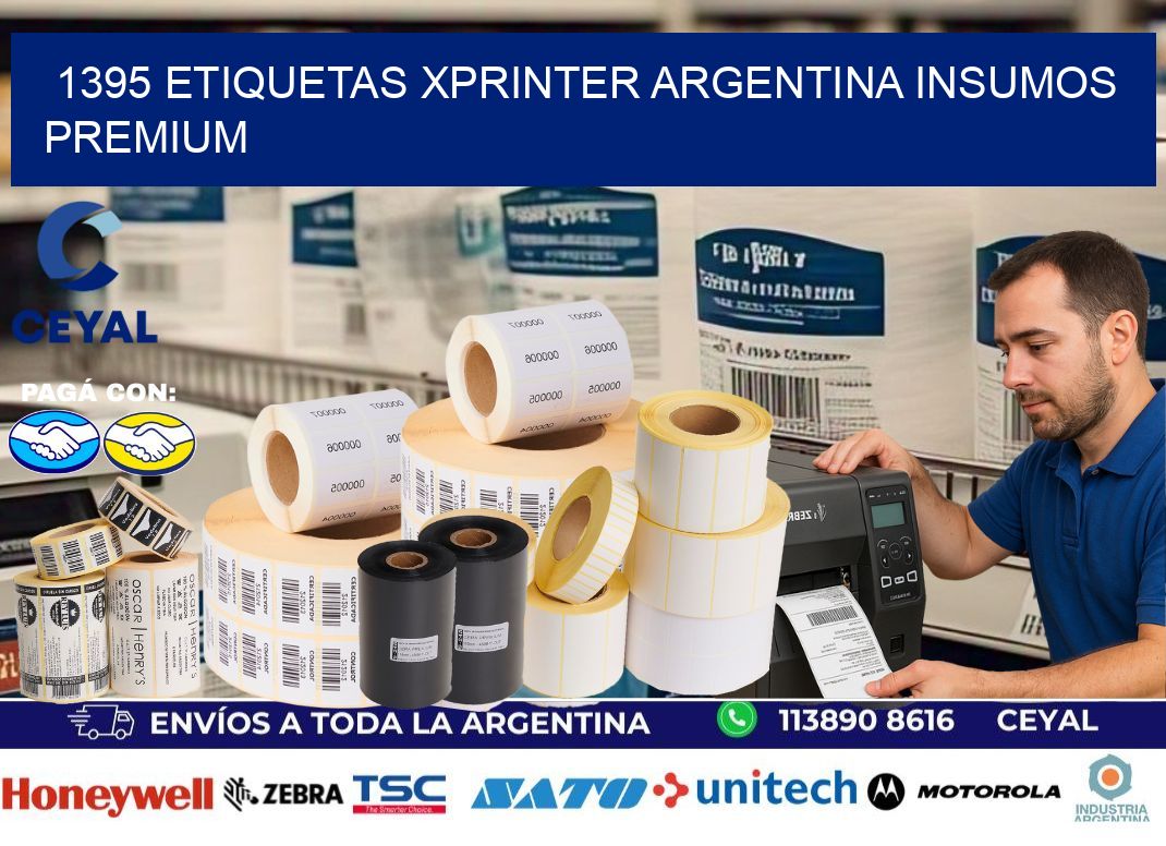 1395 etiquetas xprinter argentina INSUMOS PREMIUM