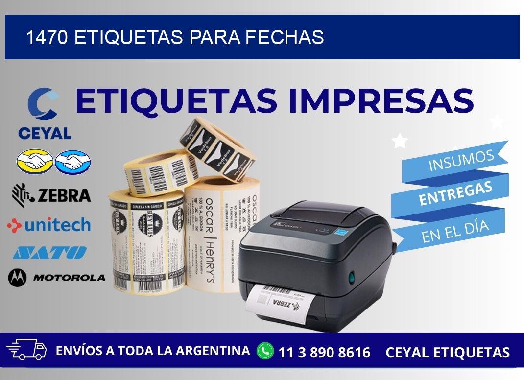 1470 ETIQUETAS PARA FECHAS