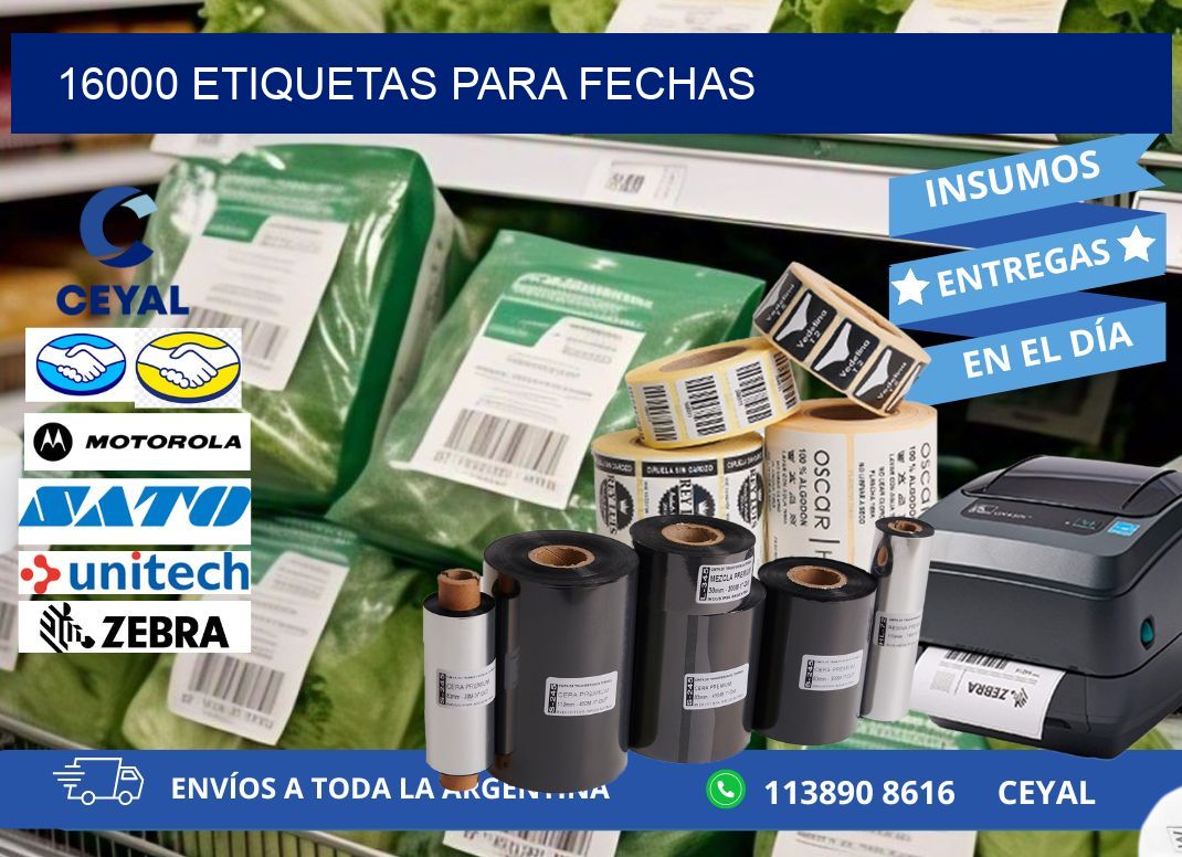 16000 ETIQUETAS PARA FECHAS