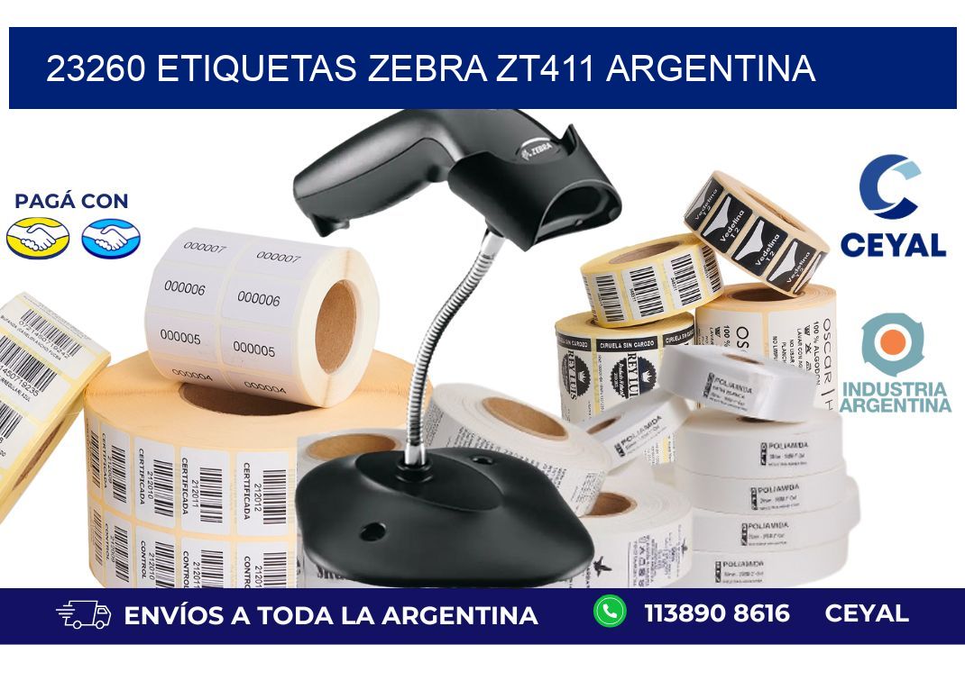 23260 etiquetas zebra zt411 argentina