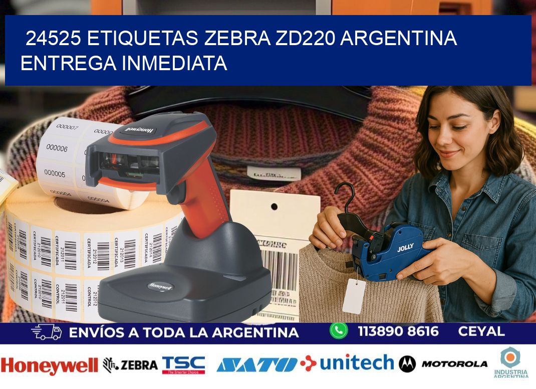 24525 etiquetas zebra zd220 ARGENTINA ENTREGA INMEDIATA