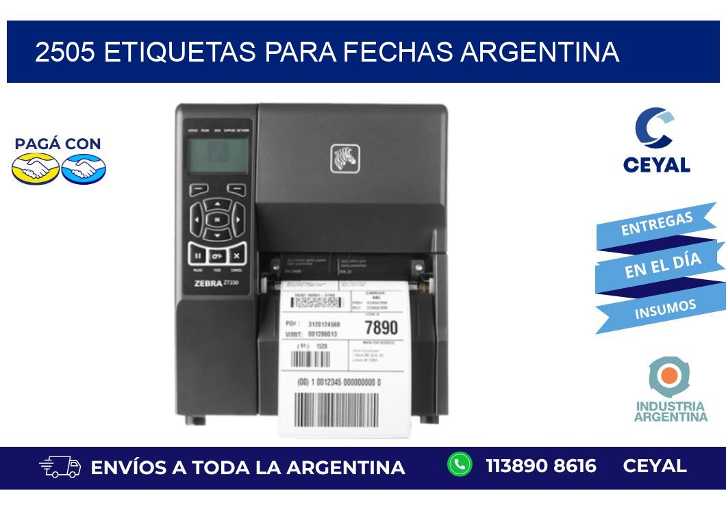 2505 ETIQUETAS PARA FECHAS ARGENTINA
