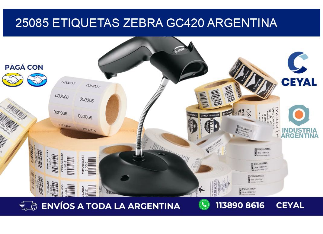 25085 etiquetas zebra gc420 argentina