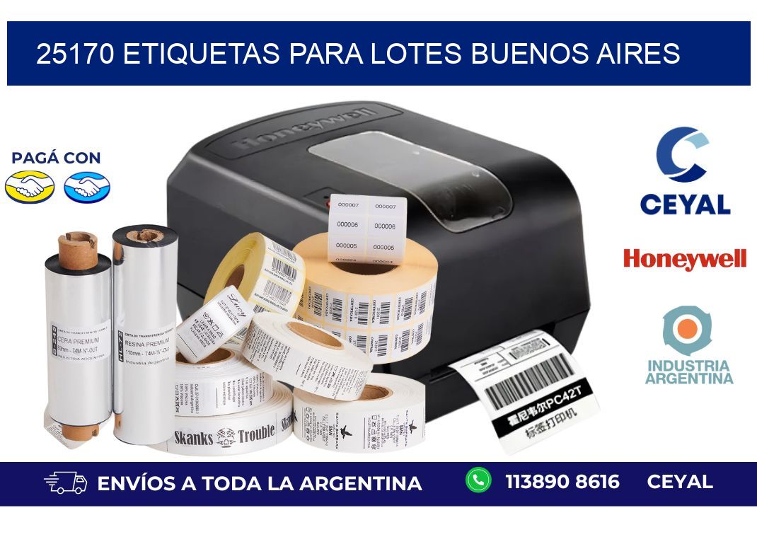 25170 ETIQUETAS PARA LOTES BUENOS AIRES