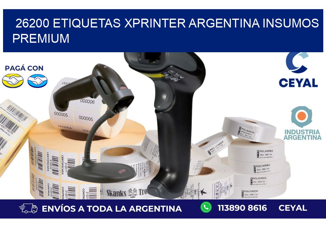 26200 etiquetas xprinter argentina INSUMOS PREMIUM