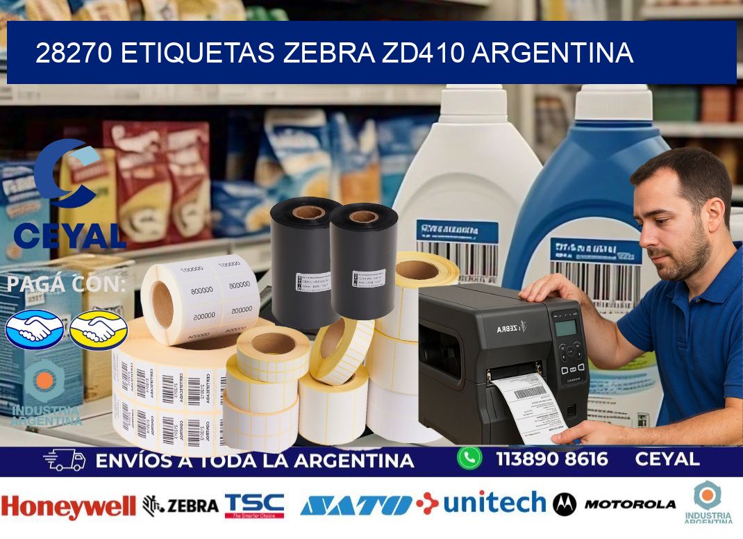 28270 etiquetas zebra zd410 argentina