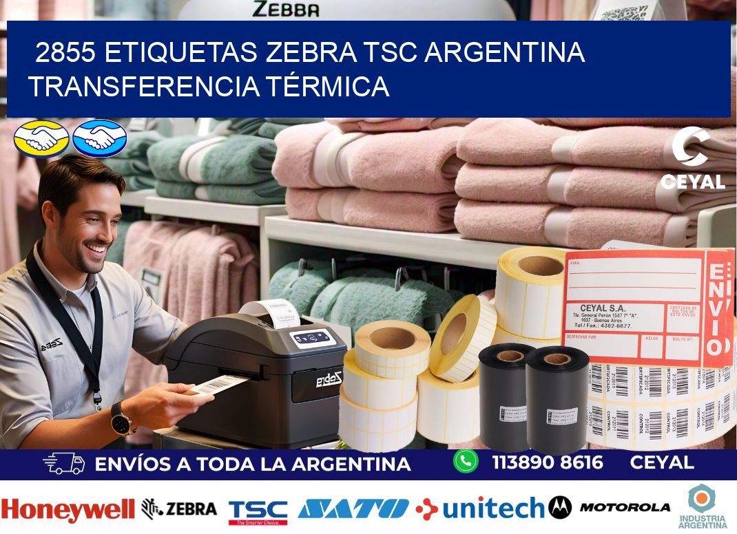 2855 etiquetas zebra tsc argentina TRANSFERENCIA TÉRMICA
