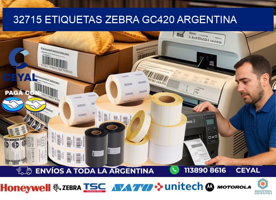 32715 etiquetas zebra gc420 argentina
