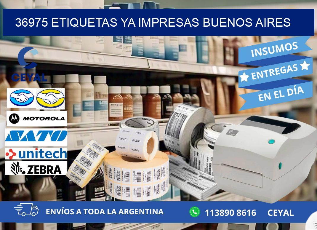 36975 ETIQUETAS YA IMPRESAS BUENOS AIRES