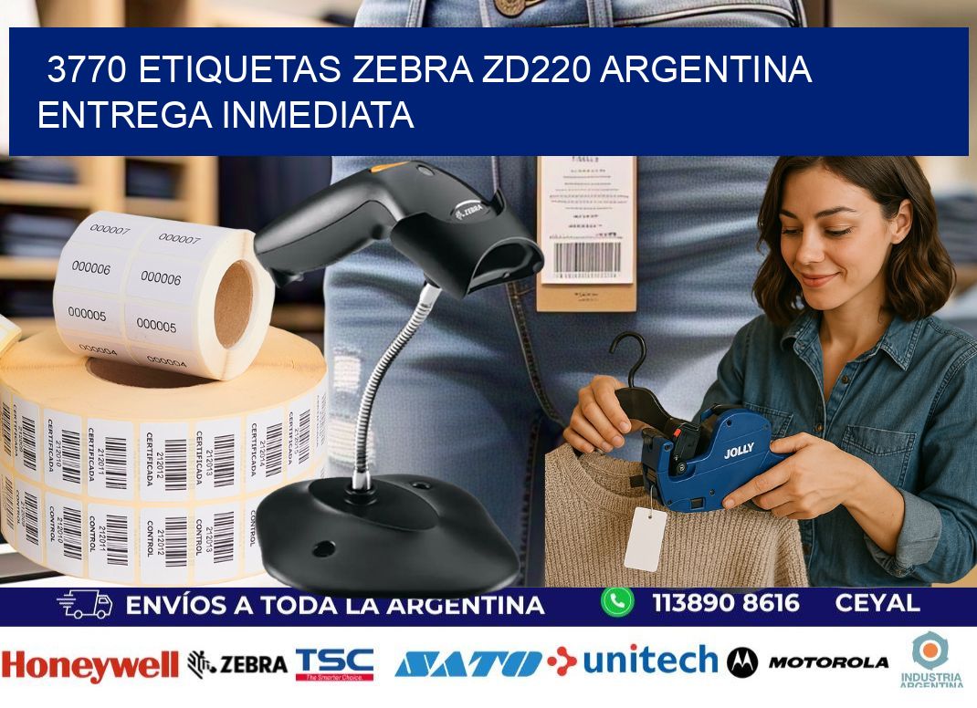 3770 etiquetas zebra zd220 ARGENTINA ENTREGA INMEDIATA