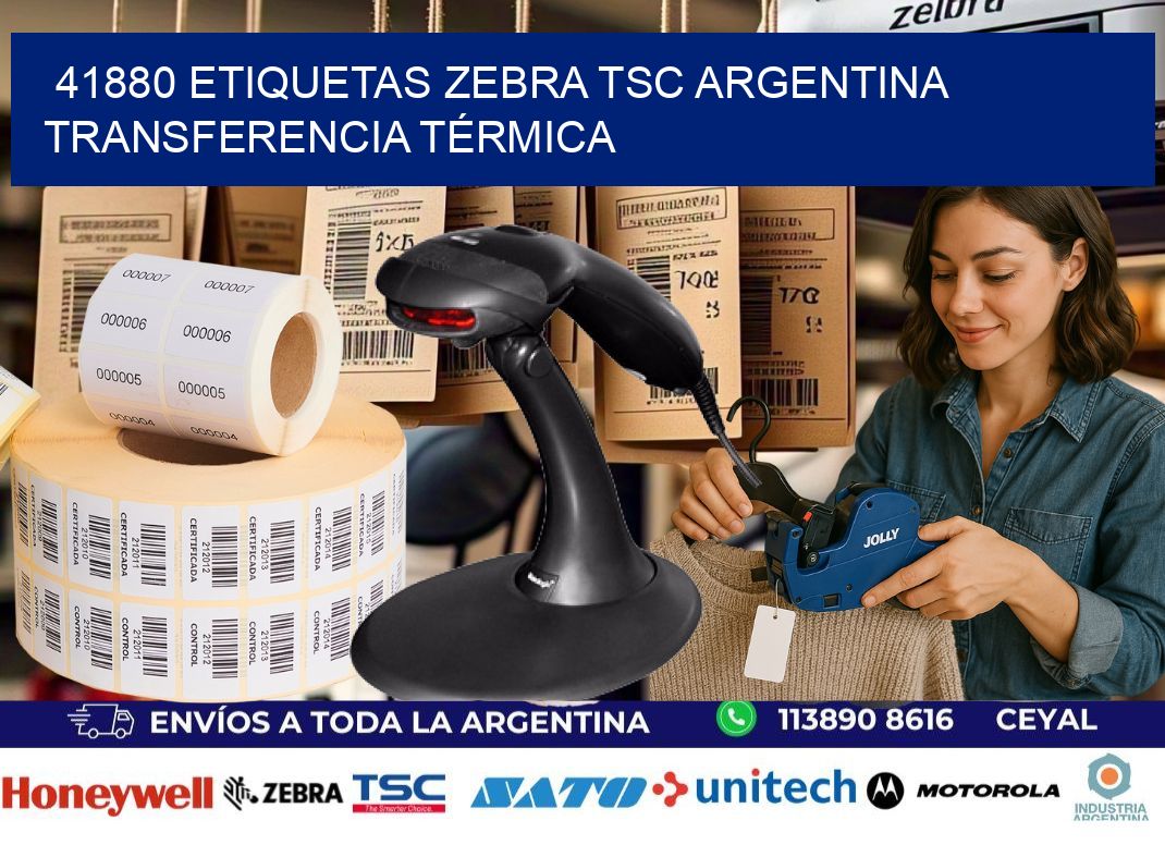 41880 etiquetas zebra tsc argentina TRANSFERENCIA TÉRMICA