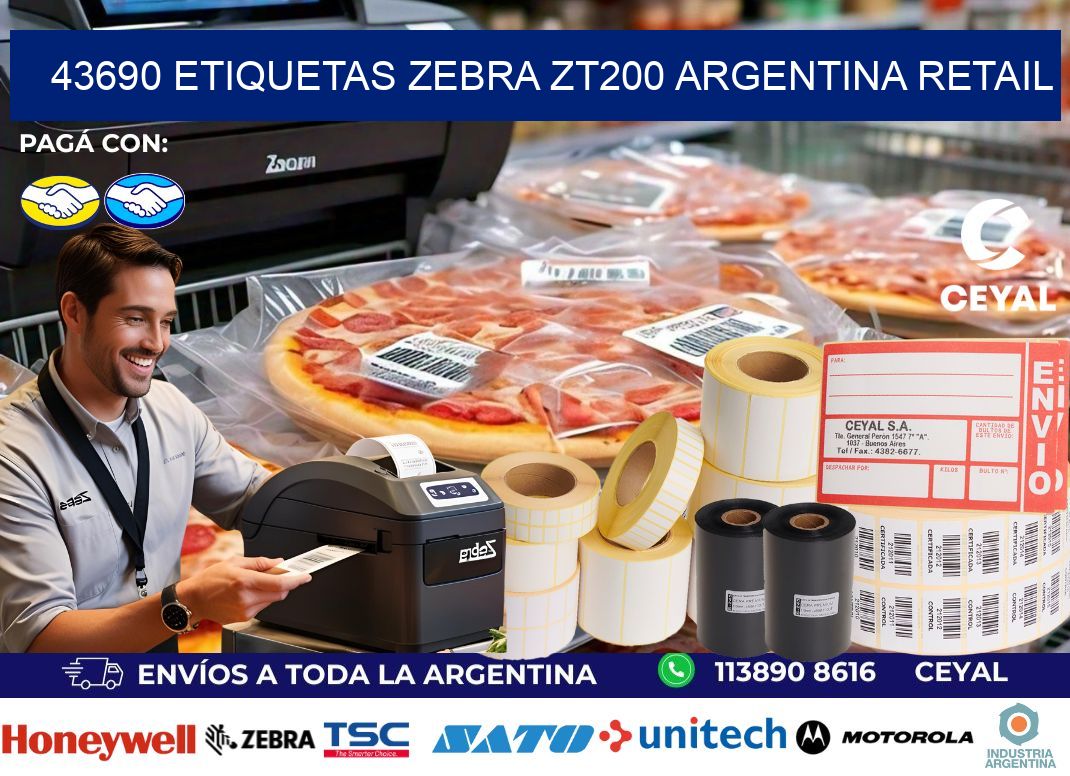 43690 etiquetas zebra zt200 argentina RETAIL