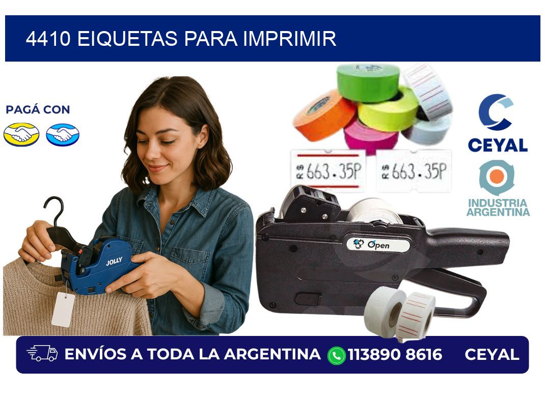 4410 EIQUETAS PARA IMPRIMIR