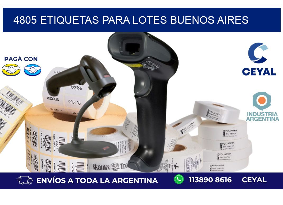 4805 ETIQUETAS PARA LOTES BUENOS AIRES