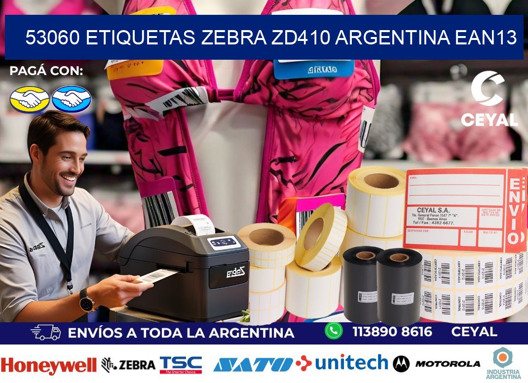 53060 etiquetas zebra zd410 argentina EAN13