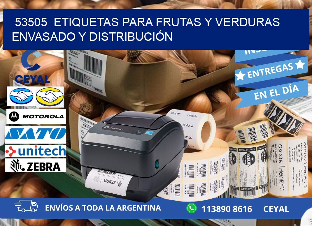 53505  ETIQUETAS PARA FRUTAS Y VERDURAS ENVASADO Y DISTRIBUCIÓN