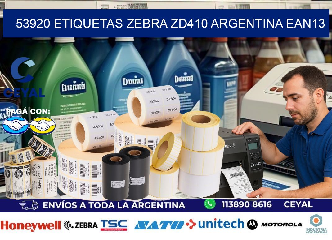 53920 etiquetas zebra zd410 argentina EAN13