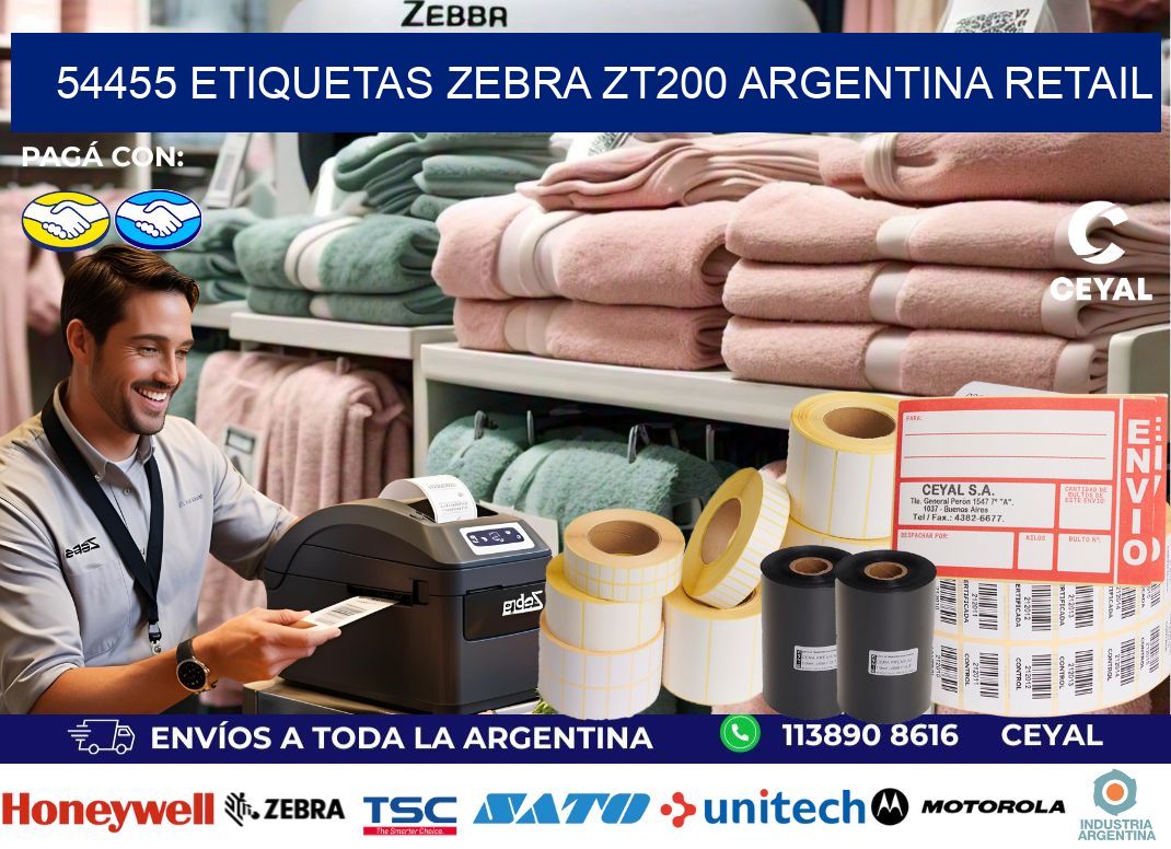 54455 etiquetas zebra zt200 argentina RETAIL