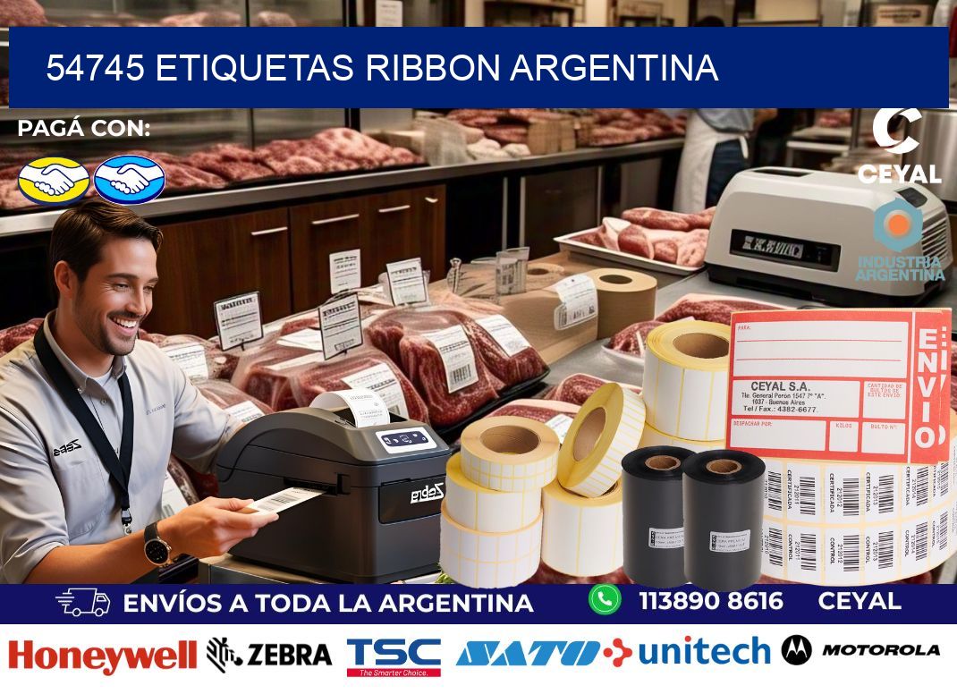 54745 etiquetas ribbon argentina