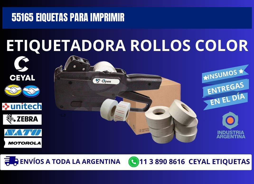 55165 EIQUETAS PARA IMPRIMIR
