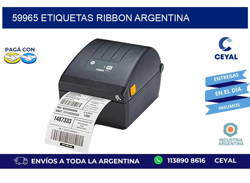 59965 etiquetas ribbon argentina
