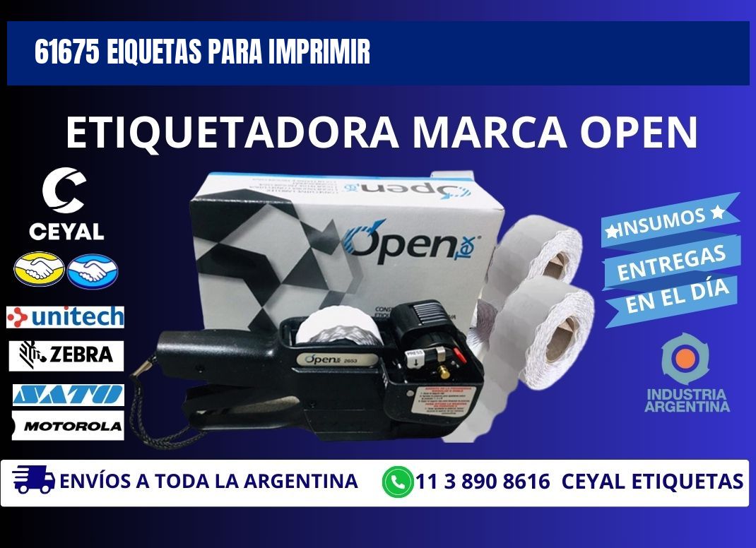 61675 EIQUETAS PARA IMPRIMIR