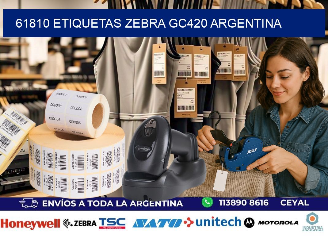 61810 etiquetas zebra gc420 argentina