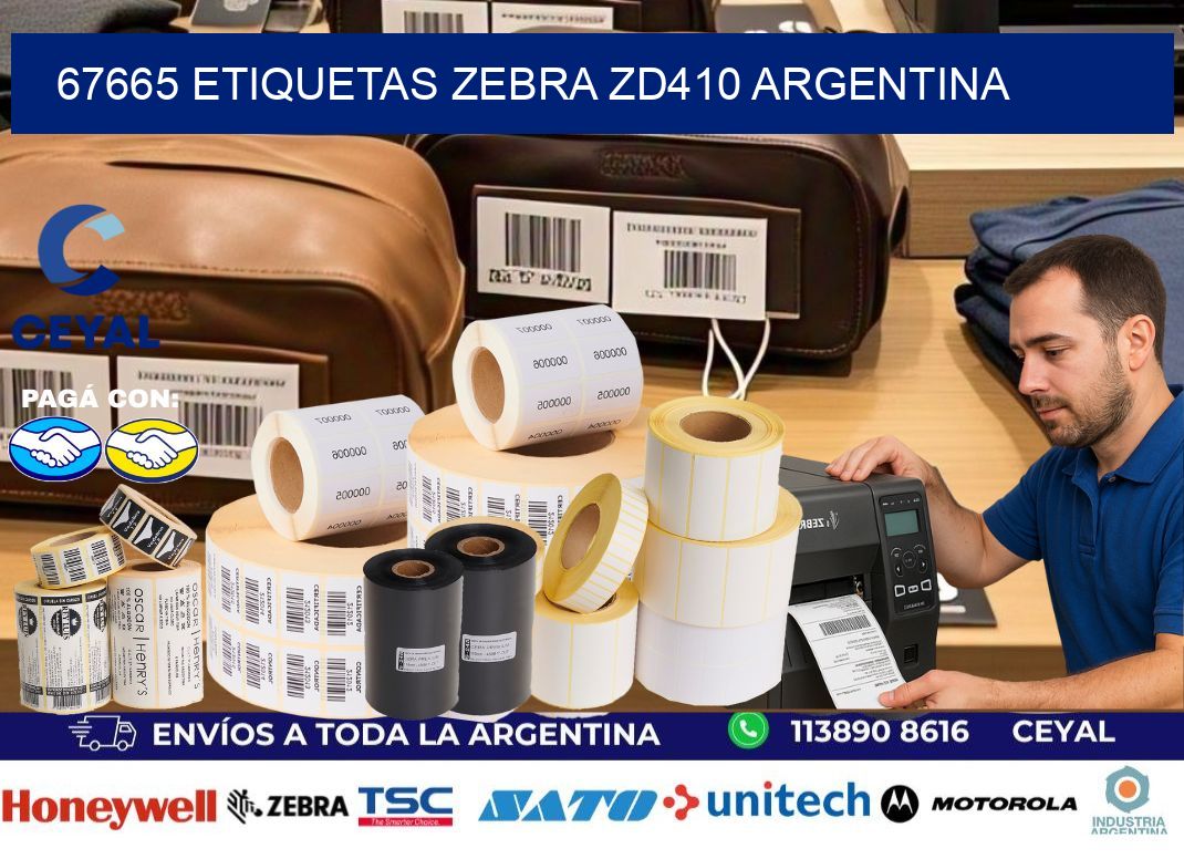 67665 etiquetas zebra zd410 argentina