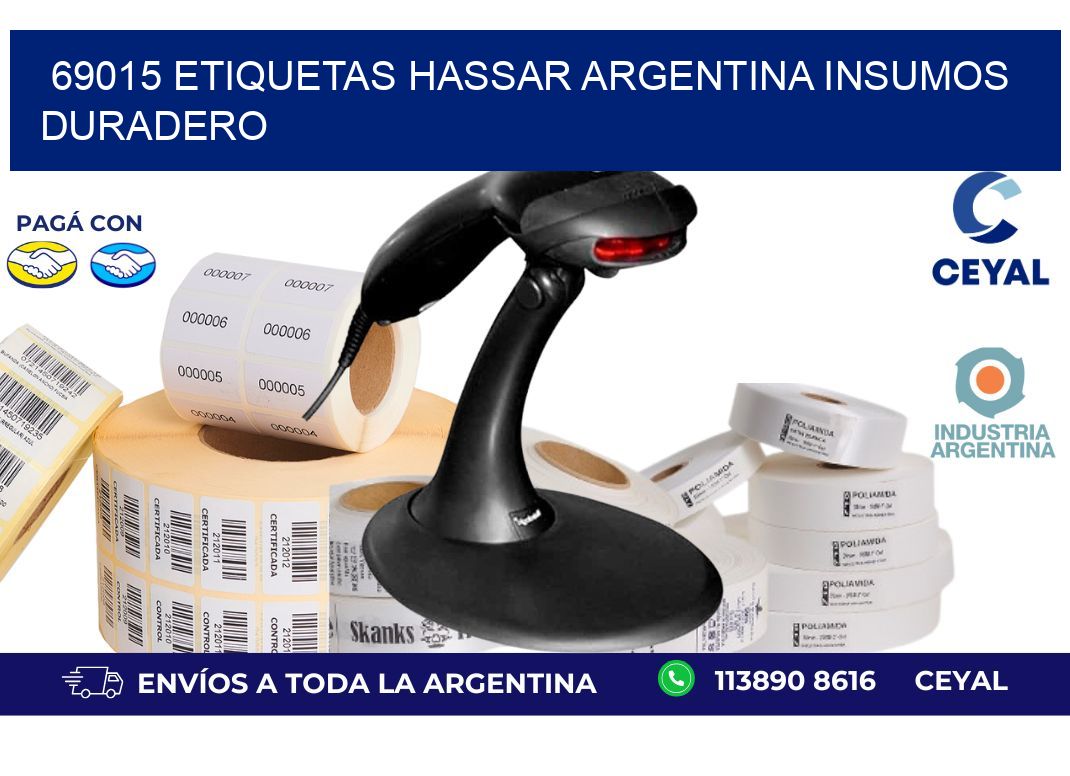 69015 etiquetas hassar argentina INSUMOS DURADERO