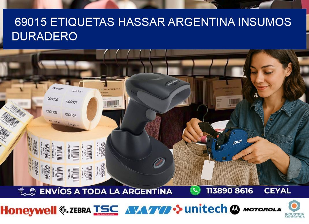 69015 etiquetas hassar argentina INSUMOS DURADERO